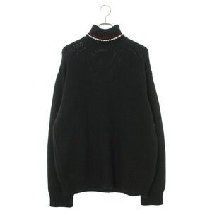 Prada Umr588 Triangle Patch Cashmere Turtleneck Knit Men's 50